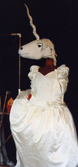 unicorn puppet from Norman's Ark